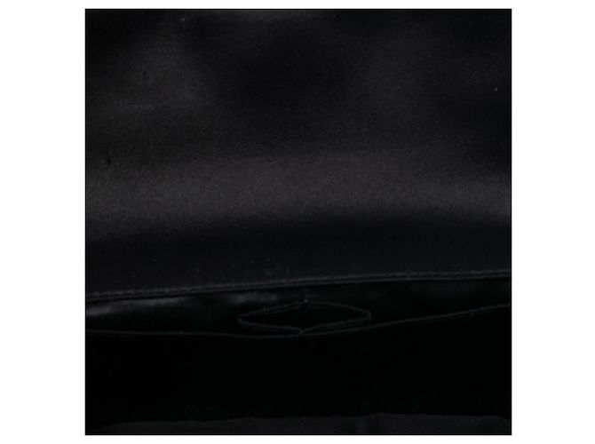 Borsa a tracolla Chanel Quilted Satin Precious Jewel East West Nera Nero - vista 4