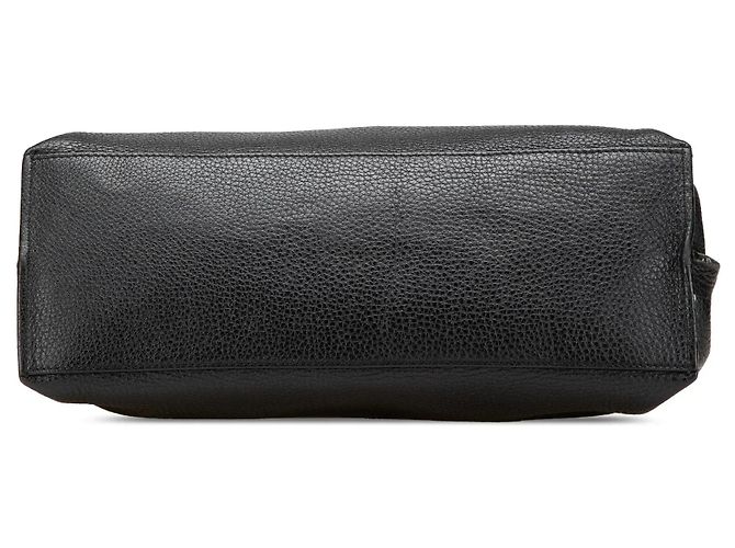 Bamboo Borsa satchel quotidiana in pelle con bambù nero Gucci Medium - vista 3