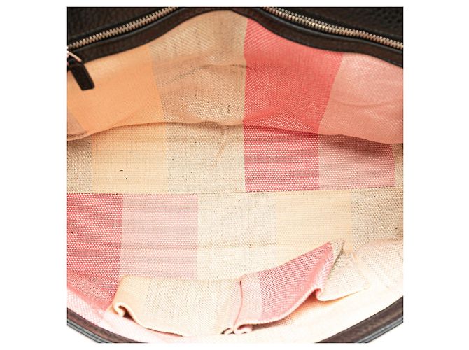 Bamboo Borsa satchel quotidiana in pelle con bambù nero Gucci Medium - vista 4