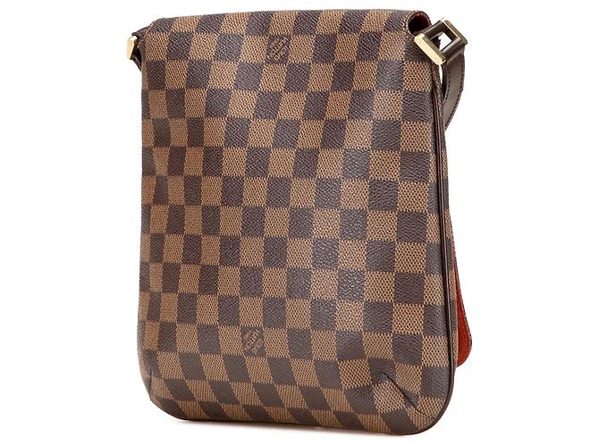 Borsa a tracolla Louis Vuitton Damier Ebene Musette Salsa Long Strap marrone - vista 2