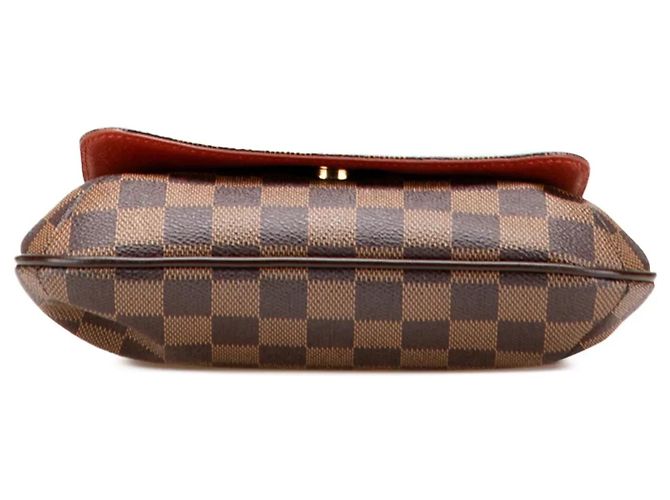 Borsa a tracolla Louis Vuitton Damier Ebene Musette Salsa Long Strap marrone - vista 3