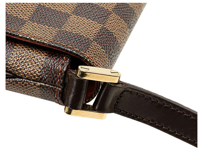 Borsa a tracolla Louis Vuitton Damier Ebene Musette Salsa Long Strap marrone - vista 9