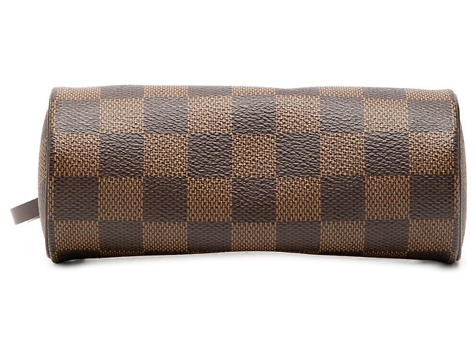 Borsa pochette Louis Vuitton Damier Ebene Papillon marrone - vista 3