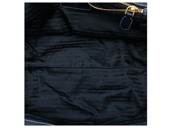 Bolsa Tote Shopper azul Prada Vitello Daino - vista 4