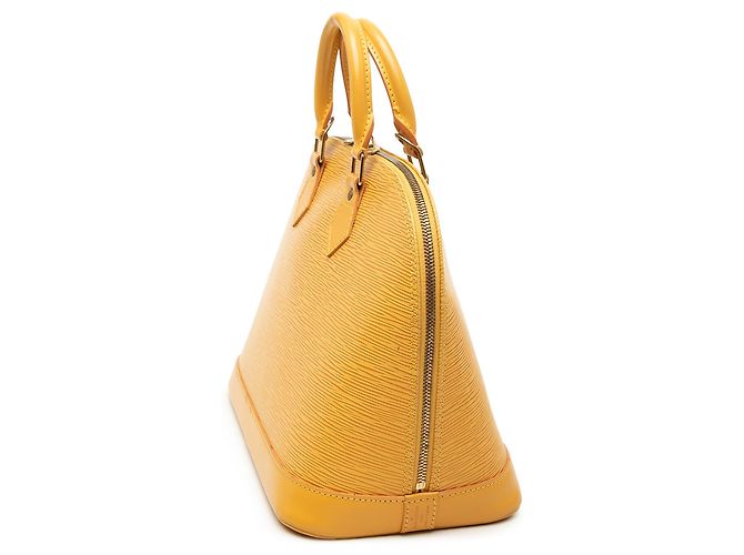 Borsa Louis Vuitton Epi Alma PM Gialla Giallo - vista 2