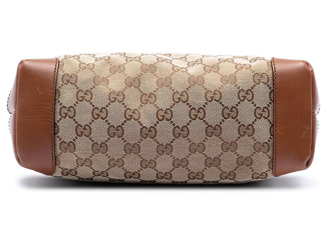 Borsa a tracolla Gucci GG Canvas Web beige - vista 3