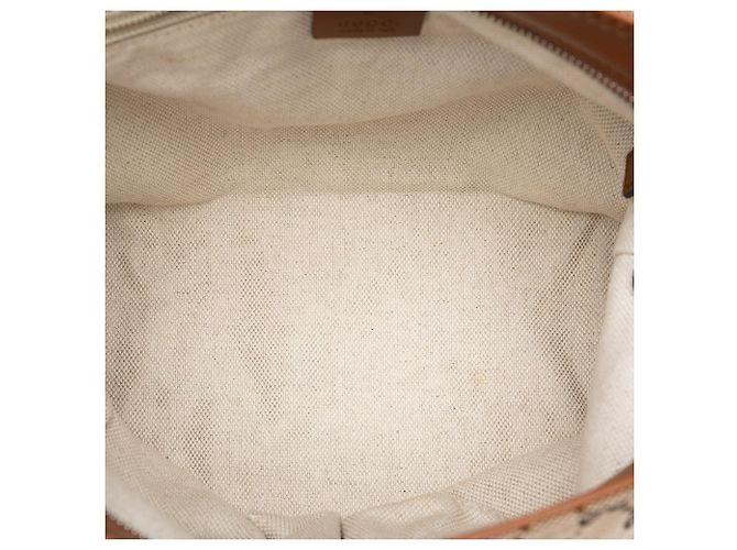 Borsa a tracolla Gucci GG Canvas Web beige - vista 4