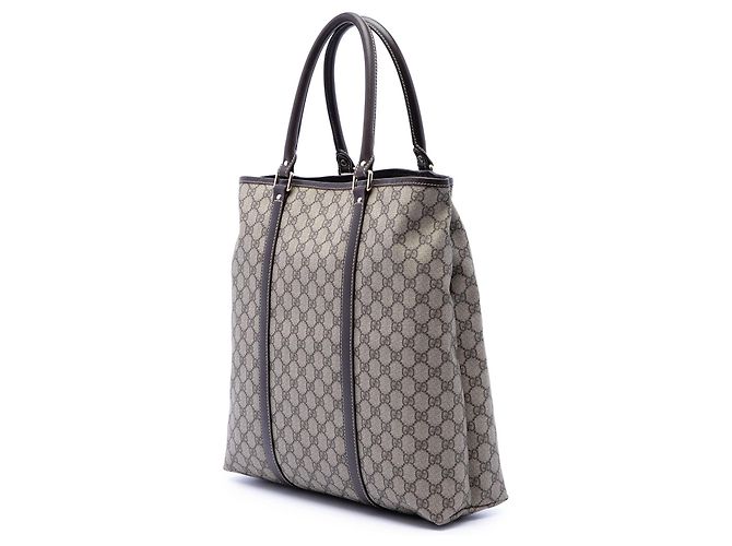 Tote verticale Gucci GG Supreme beige - vista 2