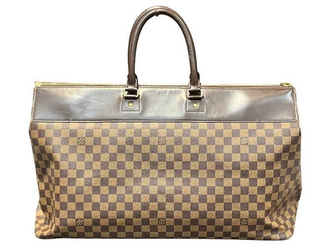 Borsa Boston Louis Vuitton Greenwich GM Marrone Damier ebene - vista 2
