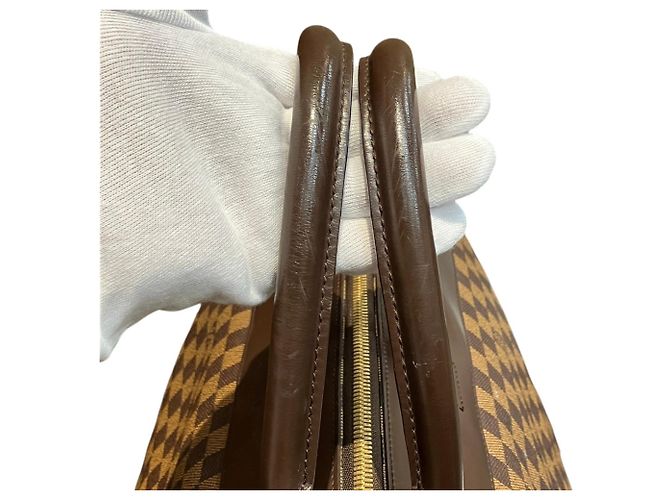 Borsa Boston Louis Vuitton Greenwich GM Marrone Damier ebene - vista 7