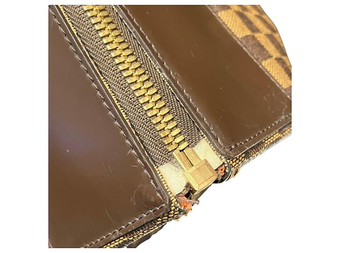 Borsa Boston Louis Vuitton Greenwich GM Marrone Damier ebene - vista 9