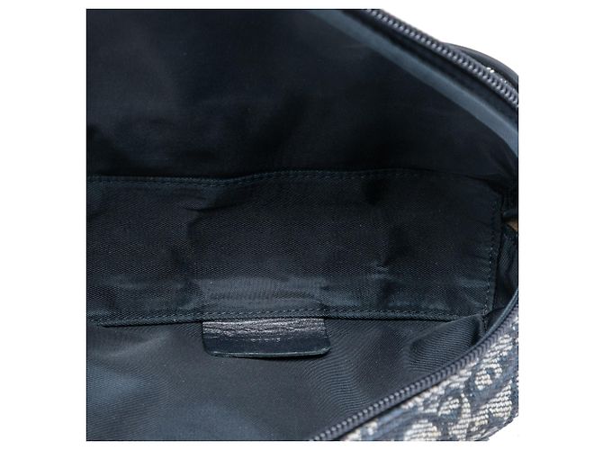 Pochette Saddle in tela Diorissimo blu Dior - vista 4