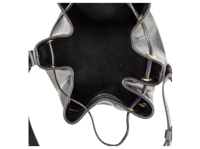 Borsa a secchiello Louis Vuitton Epi Petit Noe nera Nero - vista 4