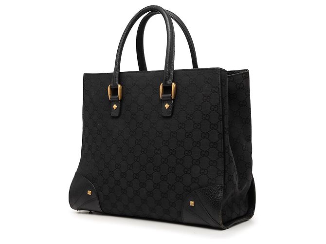 Borsa Gucci GG Canvas Nailhead nera Nero - vista 2
