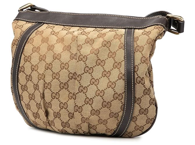 Borsa a tracolla Abbey D Ring in tela GG Gucci marrone - vista 2