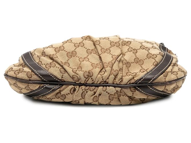 Borsa a tracolla Abbey D Ring in tela GG Gucci marrone - vista 3