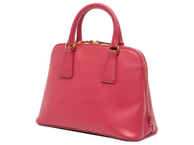 Borsa Prada Small Saffiano Lux Promenade rosa - vista 2