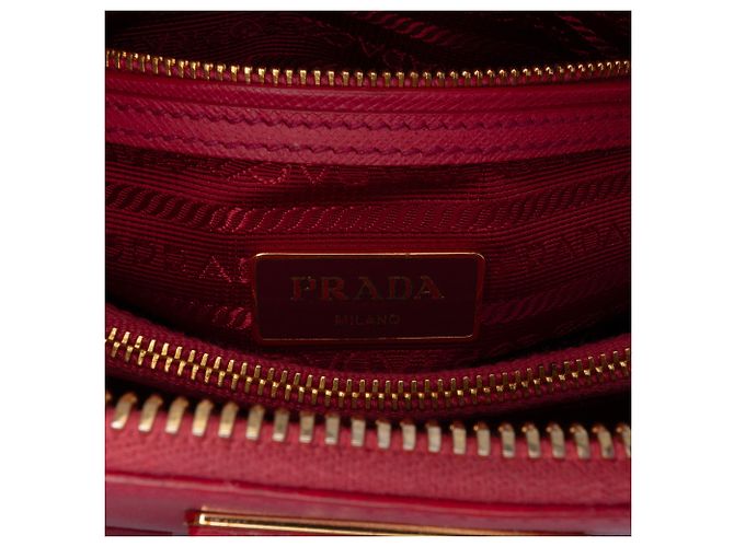 Borsa Prada Small Saffiano Lux Promenade rosa - vista 5