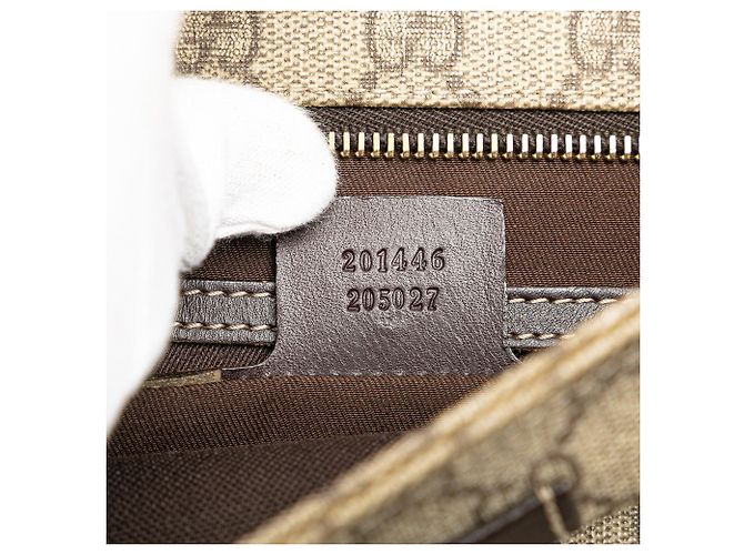 Borsa a tracolla Gucci GG Supreme marrone - vista 6