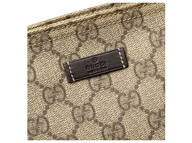 Borsa a tracolla Gucci GG Supreme marrone - vista 7