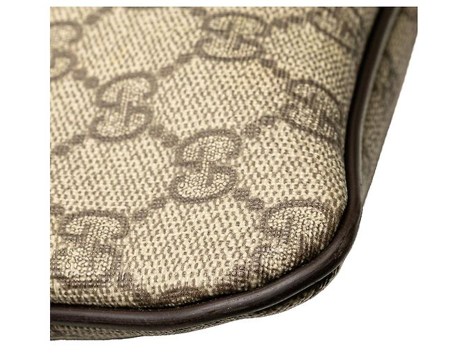 Borsa a tracolla Gucci GG Supreme marrone - vista 9