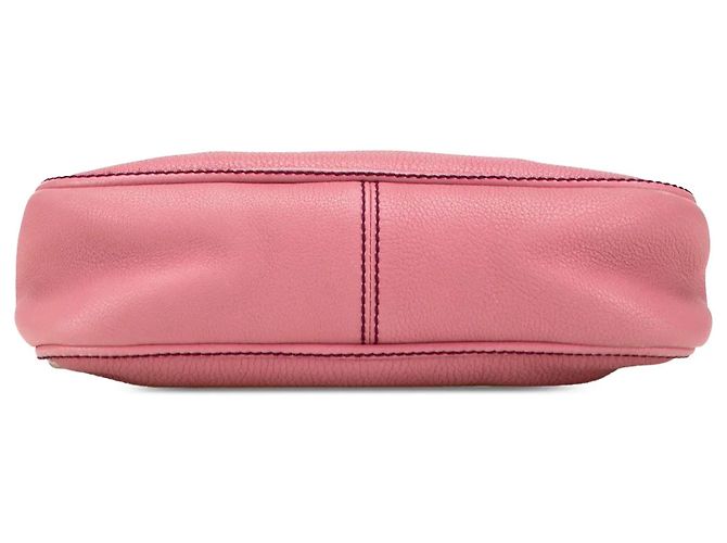 Borsa a tracolla Chanel LAX in pelle di vitello rosa con tasca frontale - vista 3