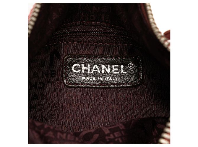 Borsa a tracolla Chanel LAX in pelle di vitello rosa con tasca frontale - vista 5