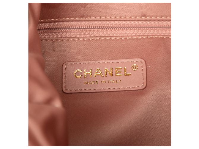 Clutch Chanel CC Fantasy de pelo rosa con cadena - vista 5