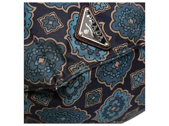Tote Prada Tessuto Stampato blu - vista 10