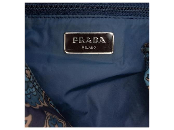 Tote Prada Tessuto Stampato blu - vista 5