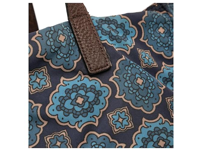 Tote Prada Tessuto Stampato blu - vista 7