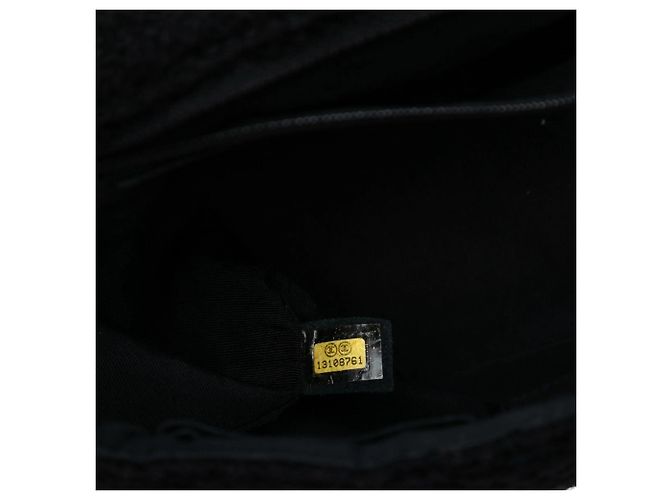 Borsa a tracolla Chanel Jumbo Reissue 2.55 Quilted Tweed Easy Messenger Flap Black Nero - vista 6
