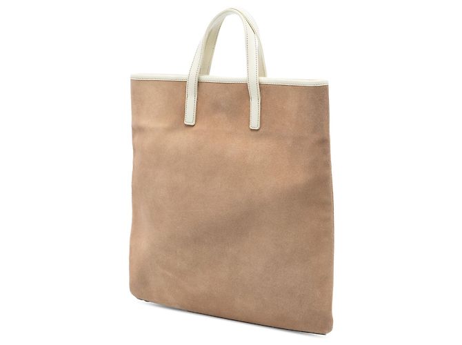 Tote in scamosciato Tan LOEWE Anagram Cammello - vista 2