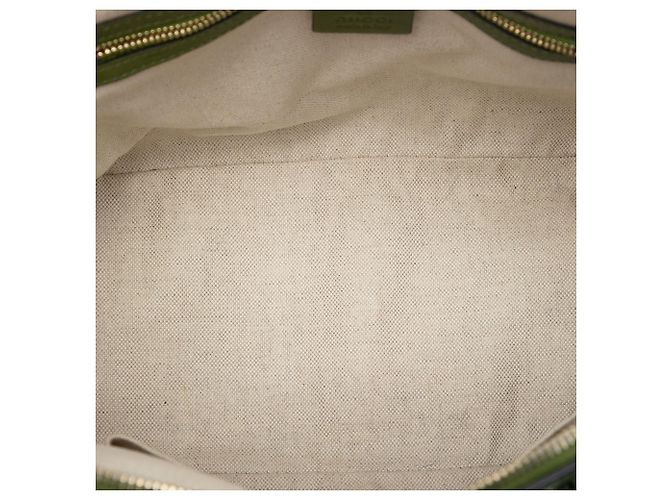 Borsa Satchel a cupola Nice Microguccissima verde Gucci Medium - vista 4