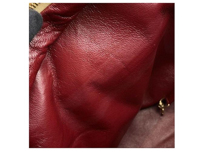 Borsa Bowler Coco Cocoon in agnello metallizzato trapuntato oro Chanel D'oro - vista 7