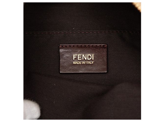 Tote in nylon Fendi Micro Zucchino marrone - vista 5