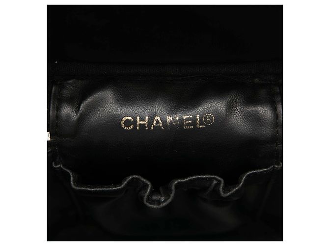 Vanity Beauty Case Chanel CC Caviar Nero - vista 5