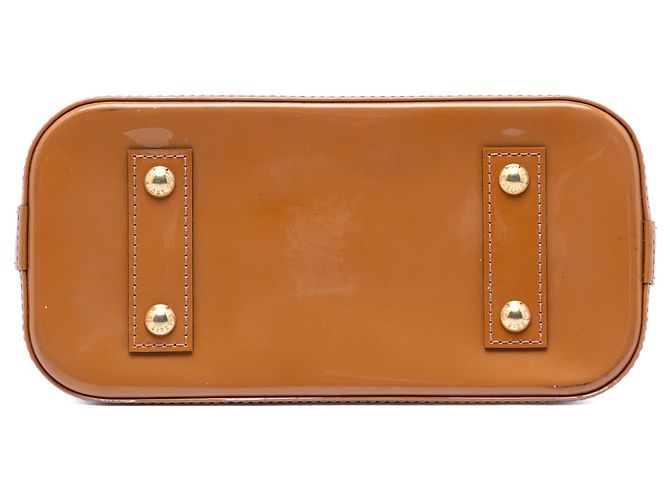 Borsa Louis Vuitton Monogram Vernis Alma BB marrone - vista 3