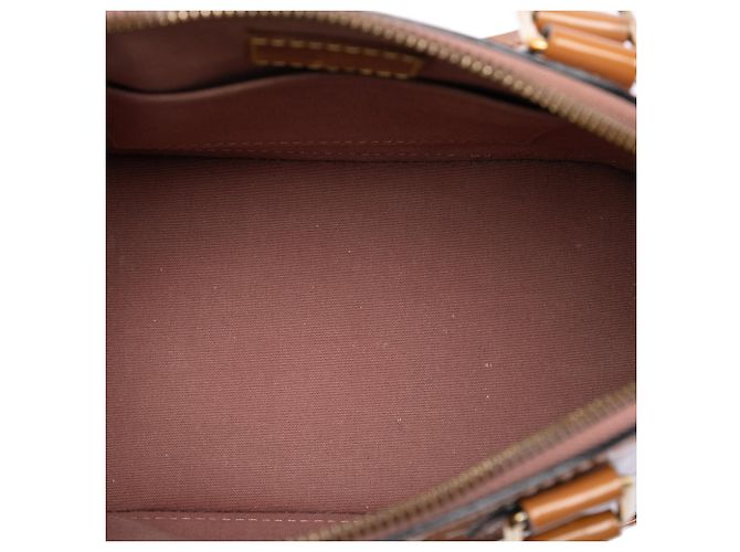 Borsa Louis Vuitton Monogram Vernis Alma BB marrone - vista 4