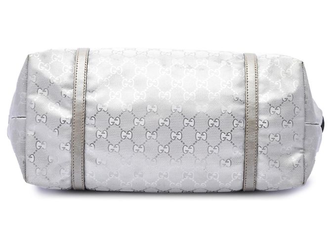 Borsa Tote Gucci Medium GG Imprime argento - vista 3