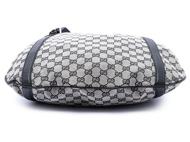Borsa satchel Gucci GG Canvas nera Nero - vista 3