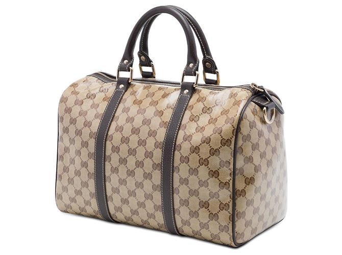Borsa Boston Gucci Medium GG Crystal Joy beige - vista 2