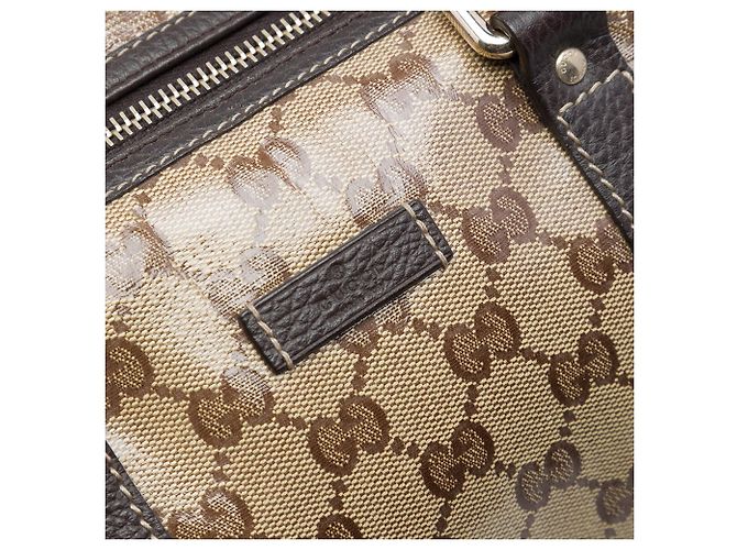 Borsa Boston Gucci Medium GG Crystal Joy beige - vista 5