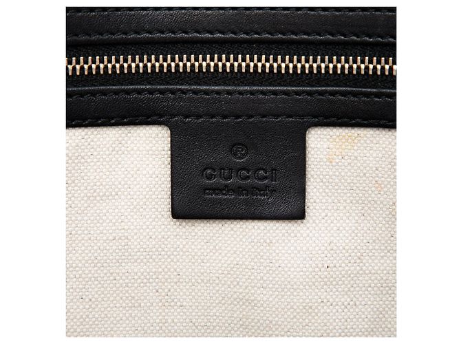 Piccola borsa Gucci Black Microguccissima in vernice Nero - vista 5