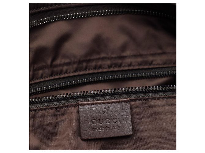 Tote Gucci Diamante Nylon Web marrone - vista 5