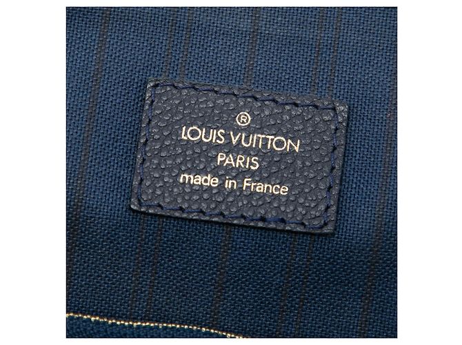 Borsa Louis Vuitton Monogram Empreinte Lumineuse PM blu - vista 5