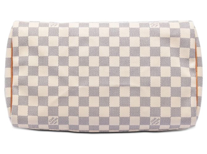Borsa Boston Louis Vuitton Damier Azur bianca Speedy 30 Bianco - vista 3