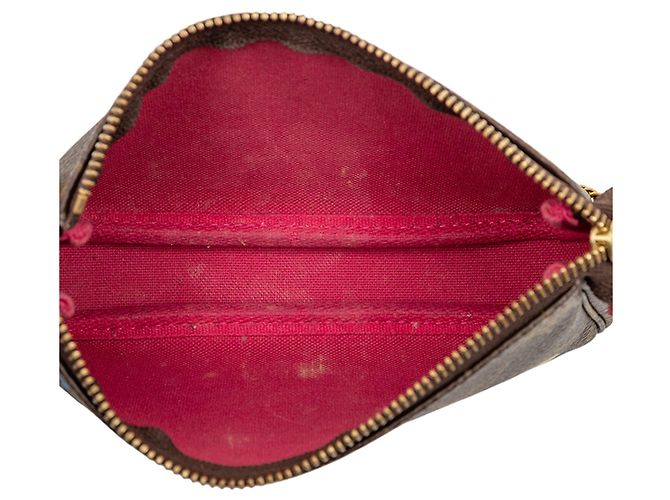 Borsa Louis Vuitton Monogram Vivienne Christmas Roller Coaster Mini Pochette Accessoires marrone - vista 4