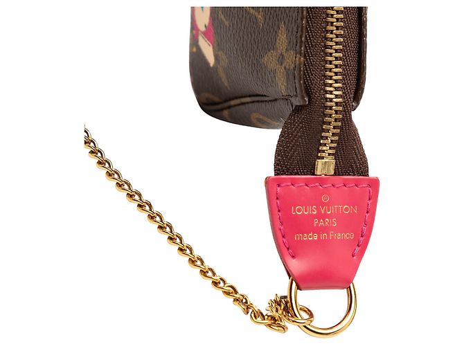 Borsa Louis Vuitton Monogram Vivienne Christmas Roller Coaster Mini Pochette Accessoires marrone - vista 6