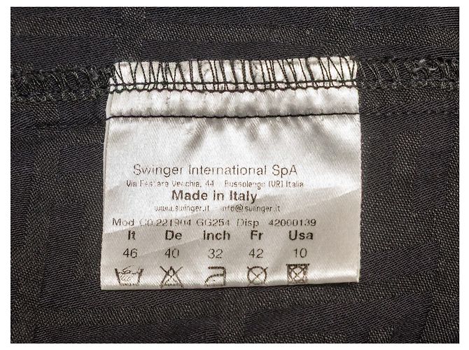 Vintage Schwarzer Fendi Jeans Baumwoll-Zucca-Blazer Größe IT 46 - Ansicht 5